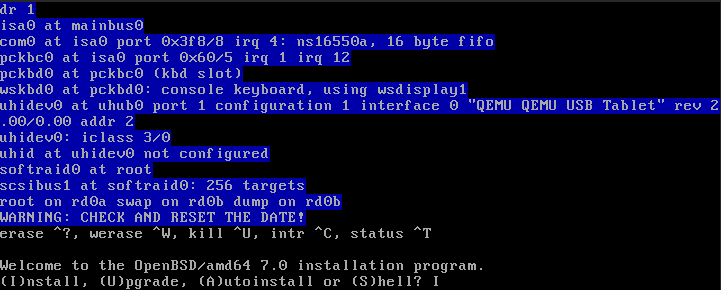 Installer OpenBSD 7.0 sur GandiCloud VPS